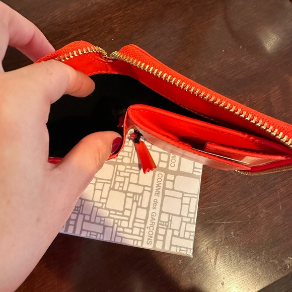 New Comme des Garcons red zip around wallet - Picture 9 of 10